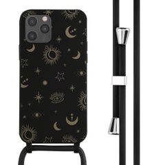 imoshion Coque design en silicone avec cordon iPhone 12 (Pro) - Sky Black