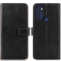 imoshion Étui de téléphone portefeuille Luxe Motorola Moto G60s - Noir