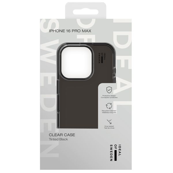 iDeal of Sweden Coque Clear Apple iPhone 16 Pro Max - Tinted Black