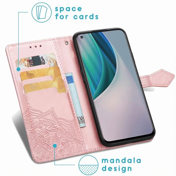 imoshion Etui de télephone Mandala OnePlus Nord N10 5G - Rose Doré
