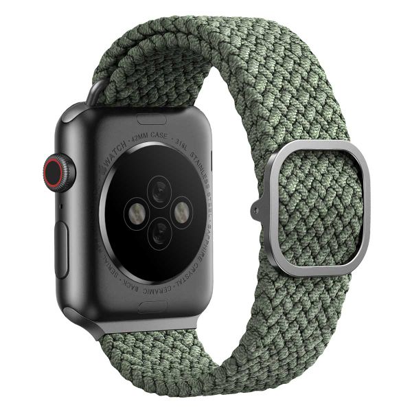 Uniq Bracelet tressé Aspen Apple Watch Series 1 t/m 11 / SE / Ultra (44/45/46/49 mm) - Cypress Green