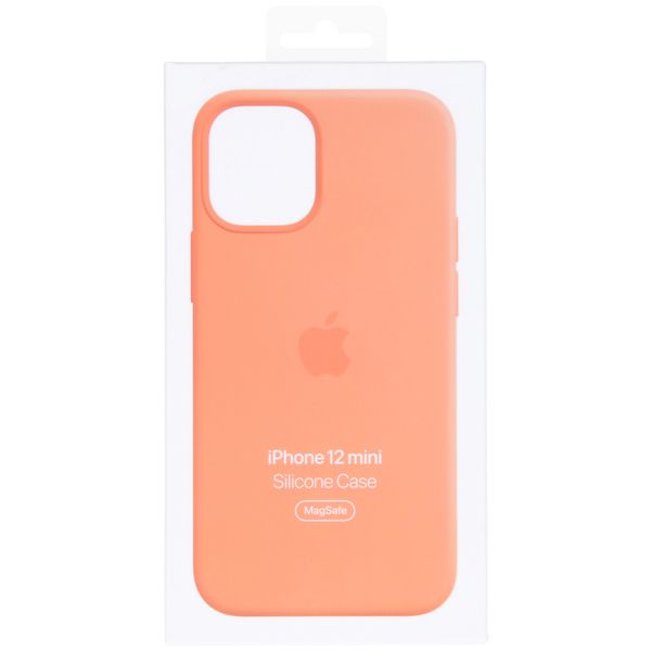 Apple Coque en silicone MagSafe Apple iPhone 12 Mini - Kumquat