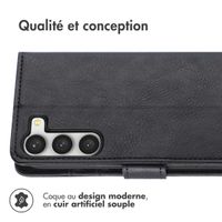 imoshion Étui de téléphone portefeuille Luxe Samsung Galaxy S23 - Noir