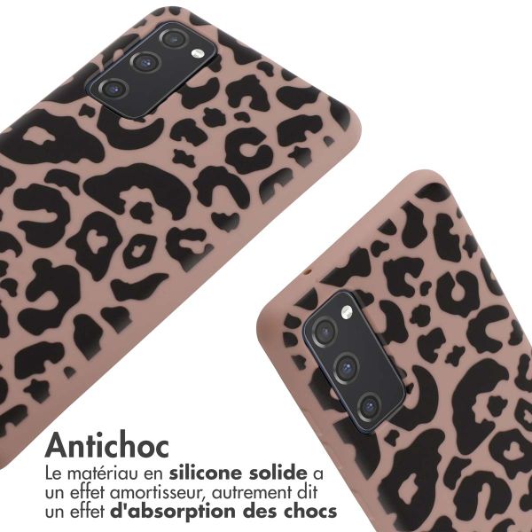 imoshion Coque design en silicone avec cordon Samsung Galaxy S20 FE - Animal Pink