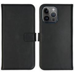 Selencia Étui portefeuille en cuir véritable Apple iPhone 15 Pro Max - Noir