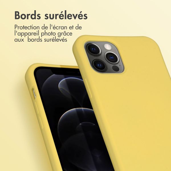 imoshion Coque de couleur avec cordon amovible iPhone 12 (Pro) - Jaune