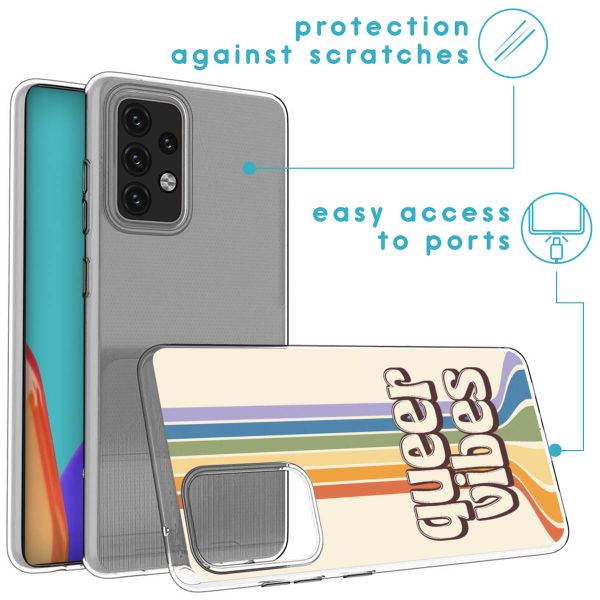 imoshion Coque Design Samsung Galaxy A52(s) (5G/4G) - Rainbow Queer vibes