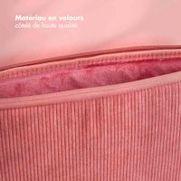 Selencia Pochette ordinateur Corduroy 13-14 pouces - Old Pink