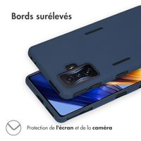 imoshion Coque Clear Xiaomi Poco F4 GT 5G - Bleu foncé