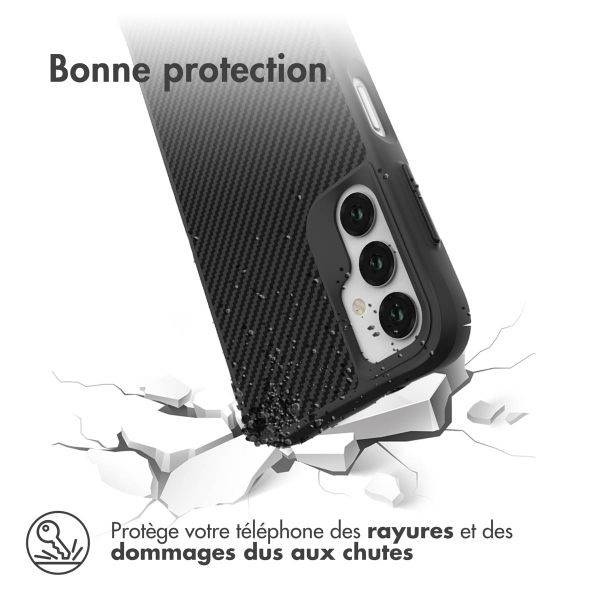 imoshion Coque Rugged Hybrid Carbon Samsung Galaxy A14 (5G/4G) - Noir