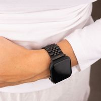 Selencia Bracelet Metallique Jubilee Apple Watch Series 1 t/m 9 / SE (38/40/41 mm) | Series 10 / 11 (42 mm) - Noir