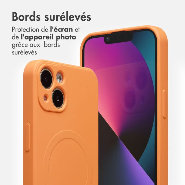 imoshion Coque Couleur avec MagSafe Apple iPhone 13 - Neon Orange