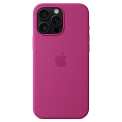 Apple Coque en silicone MagSafe Apple iPhone 16 Pro Max - Fuchsia