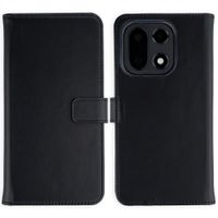 Selencia Étui portefeuille en cuir véritable OnePlus 15 - Noir