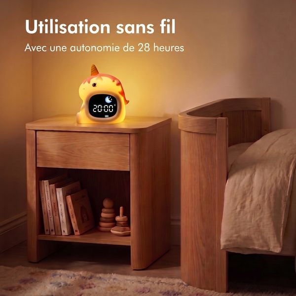 imoshion Kids Coach de sommeil - Veilleuse avec haut-parleur - Réveil enfant - Unicorn