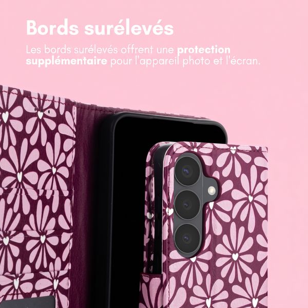 imoshion Étui de télephone portefeuille Design Samsung Galaxy S26 - Bloom Love Blush
