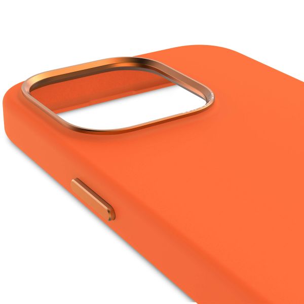 Decoded Coque en silicone MagSafe iPhone 15 Pro - Orange