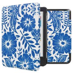 imoshion Design Slim Hard Case Sleepcover Kobo Clara Colour / BW - Flower Tile
