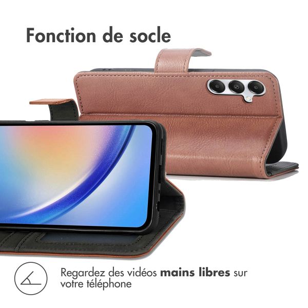 imoshion Étui de télephone portefeuille Samsung Galaxy A35 - Marron