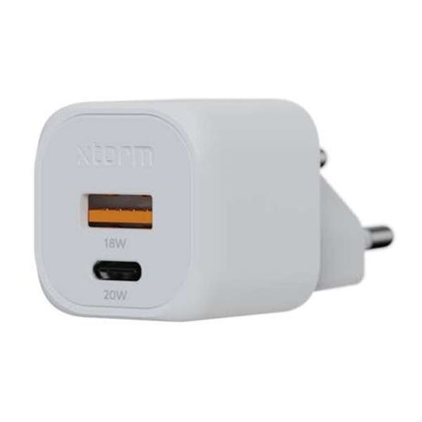 Xtorm Chargeur rapide | Ultra Wall Charger GaN2 - USB-C 20 Watt + USB-A 18 Watt