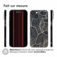 imoshion Coque Design Apple iPhone 15 - Golden Leaves Transparent