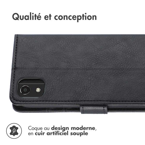 imoshion Étui de téléphone portefeuille Luxe Nokia C2 2nd Edition - Noir