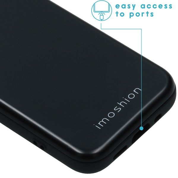 imoshion Coque avec support de passe iPhone 12 Mini - Noir