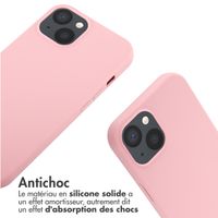 imoshion Coque en silicone avec cordon Apple iPhone 13 - Rose