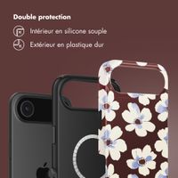 Selencia Coque arrière Vivid avec MagSafe Apple iPhone Air - Choco Flower Pop