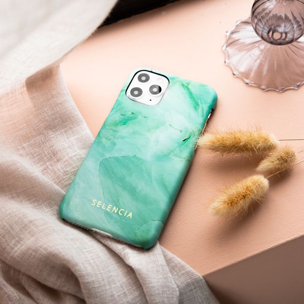 Selencia Coque Maya Fashion iPhone 11 - Marble Green