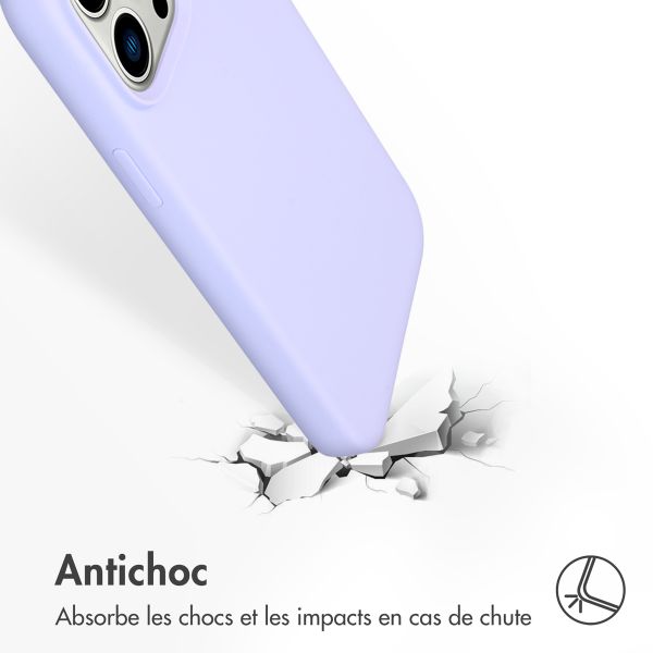 Accezz Coque Liquid Silicone Apple iPhone 14 Pro Max - Violet