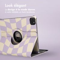 imoshion Coque tablette Design rotatif à 360° Apple iPad Pro 11 (2022 / 2021 / 2020 / 2018) - Dancing Cubes