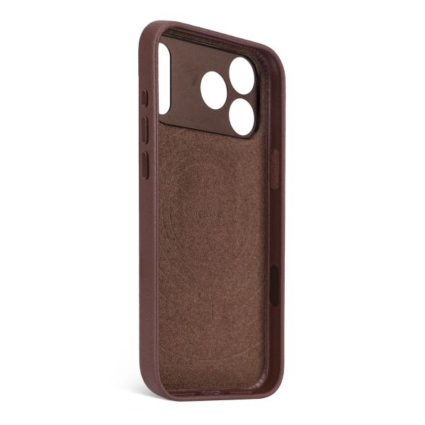 Decoded Coque en cuir MagSafe Apple iPhone 17 Pro - Chocolate Brown