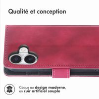 imoshion Etui de télephone portefeuille avec cordon Apple iPhone 16 - Rood