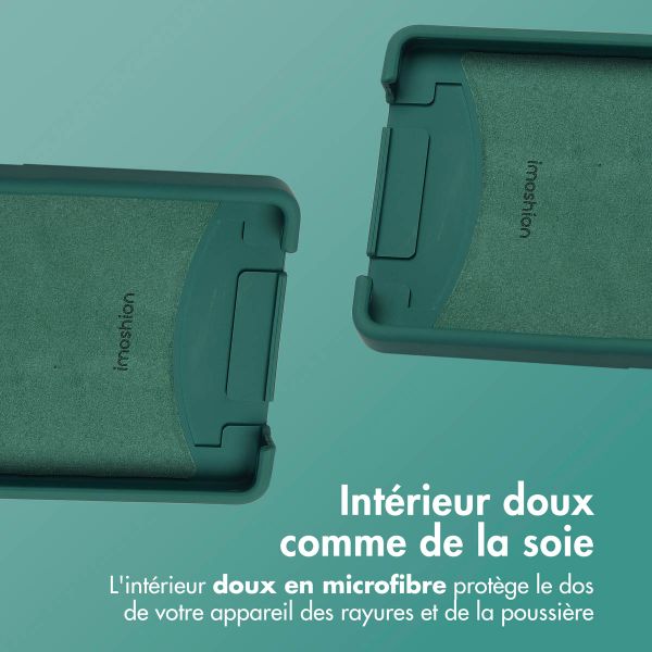 imoshion Coque arrière Color avec cordon amovible et MagSafe Samsung Galaxy S25 Ultra - Vert foncé