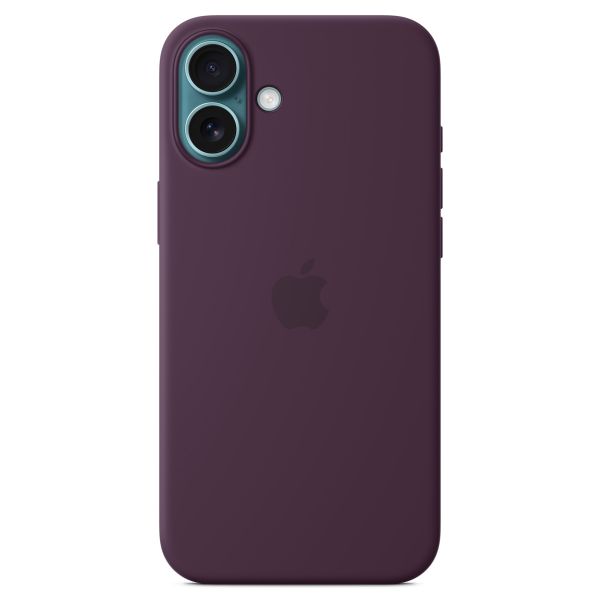 Apple Coque en silicone MagSafe Apple iPhone 16 Plus - Plum