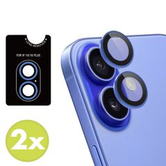 imoshion Lot de 2 protections d'objectif de caméra Apple iPhone 16 / 16 Plus - Ultramarine