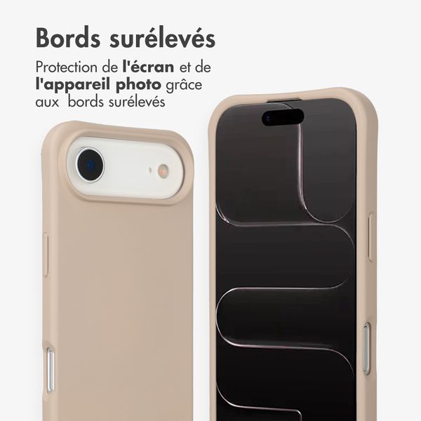 imoshion Coque arrière Color avec cordon amovible et MagSafe Apple iPhone Air - Nude