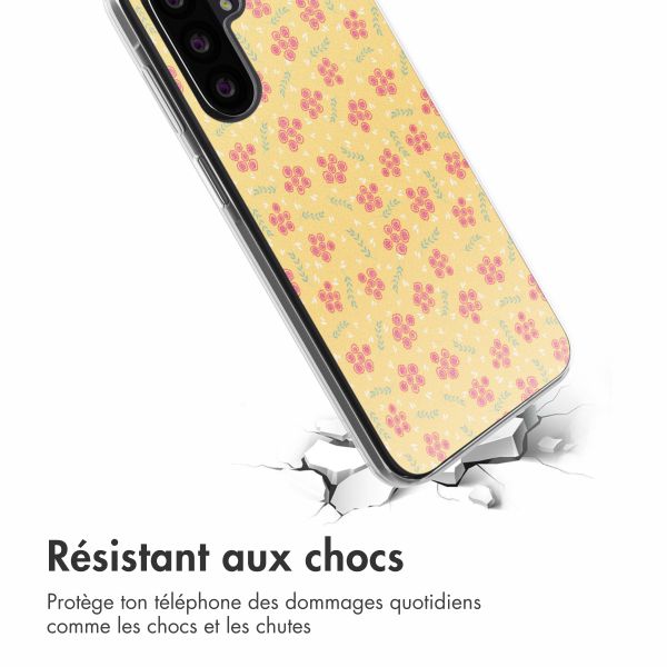 imoshion Coque design pour Samsung Galaxy A26 - Sunny Yellow Petite Flowers