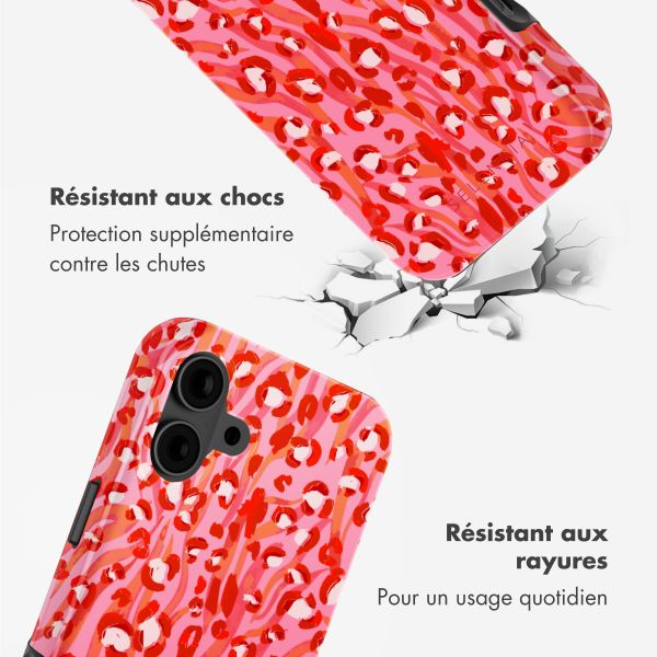 Selencia Coque arrière Vivid avec MagSafe Apple iPhone 16 - Wild Spots Lipstick