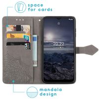 imoshion Etui de téléphone portefeuille Mandala Nokia G11 / G21 - Grigio