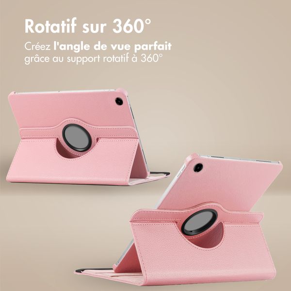 imoshion Coque tablette rotatif à 360° Samsung Galaxy Tab A11 Plus - Rose