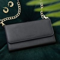 Selencia Serpent Clutch amovible Tierra iPhone Xr - Noir