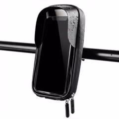 imoshion Support de téléphone pour vélo avec visière pare-soleil - Résistant aux éclaboussures - Universel - Noir
