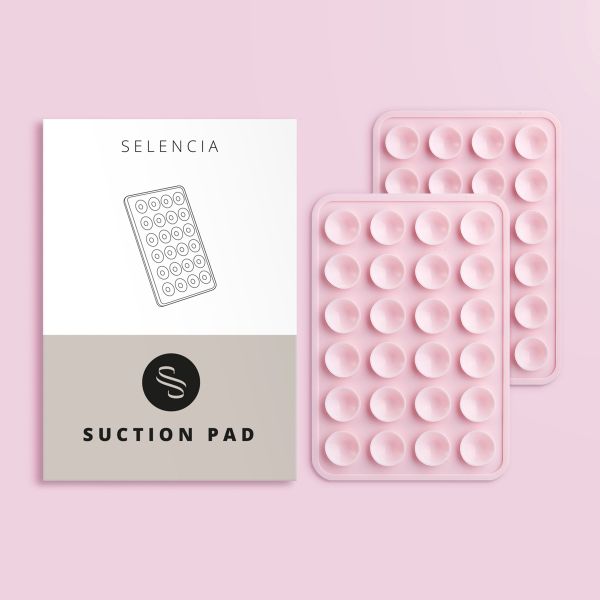 Selencia Pack de 2 Supports de téléphone à ventouse - Rose clair