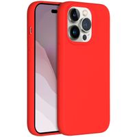 Accezz Coque Liquid Silicone avec MagSafe Apple iPhone 14 Pro - Rouge