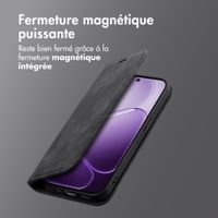 imoshion Étui de téléphone portefeuille Slim Oppo A6x (4G/5G) - Noir