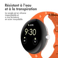 imoshion Bracelet en silicone Google Pixel Watch 3 - 45 mm - Taille S - Orange