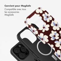Selencia Coque arrière Vivid avec MagSafe Apple iPhone 16 Pro Max - Choco Flower Pop
