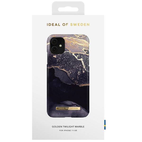 iDeal of Sweden Coque Fashion iPhone 11 - Golden Twilight Marble